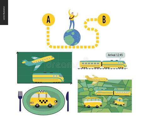 From point a to point B stock vector. Illustration of positioning - 115745332