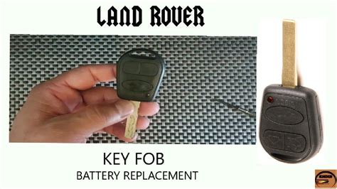 Land Rover Key Fob Battery Replacement 2002 2007 YouTube