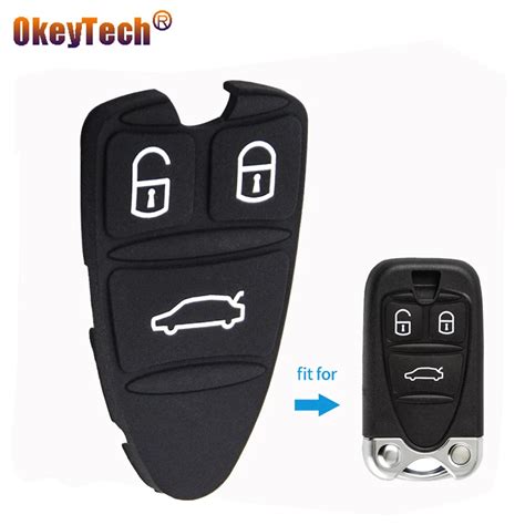 OkeyTech 5pcs Lot Silicone Rubber Key Pad Fit For ALFA ROMEO 159 Brera