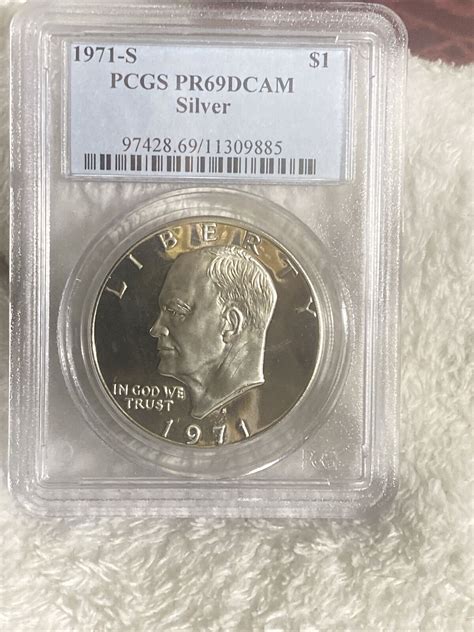 S Eisenhower Ike Silver Dollar Pcgs Pr Dcam Proof Pr Dcam