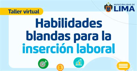 Taller online gratis Habilidades blandas para la inserción laboral de