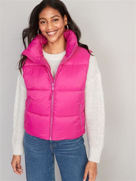 Hot Pink Puffer Vest Atelier Yuwaciaojp