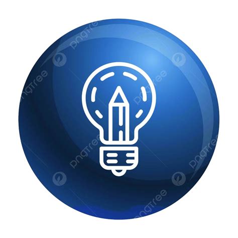 Vector De Contorno De Icono De Bombilla De Lápiz Png Dibujos Dibujo Brillante Icono Png Y