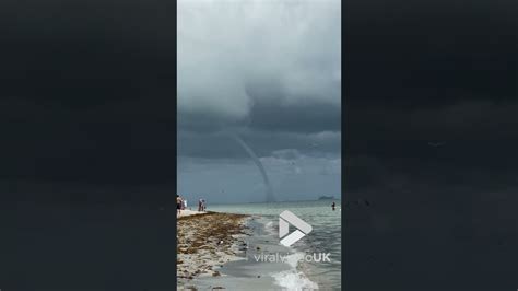 Water Spout Spotted On Florida Beach Viral Video Uk Youtube