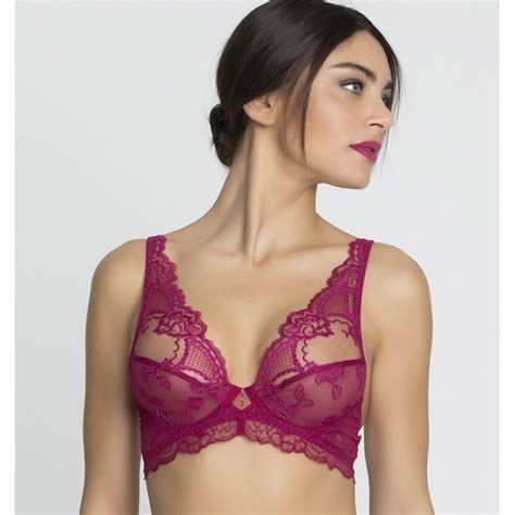 Lise Charmel Sublime En Dentelle Soutien Gorge Triangle Ach Fuchsia