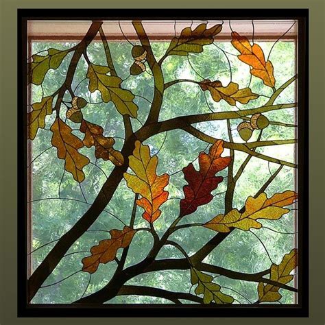 210 Best Stained Glass Seasons Autumn Images On Pinterest