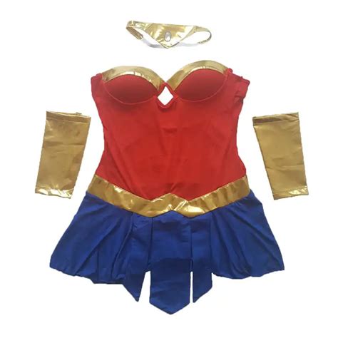 Sexy Wonder Woman Costumes Adult Women Fancy Dress Diana Princess Dc Comic Superhero Cosplay