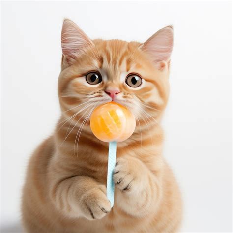 Premium Ai Image Cute Content An Adorable Orange Tabby Cat Enjoying A