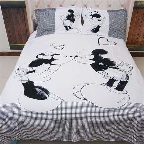 Disney Mickey Mouse Bedding Set Duvet Cover Sets Single Double Queen