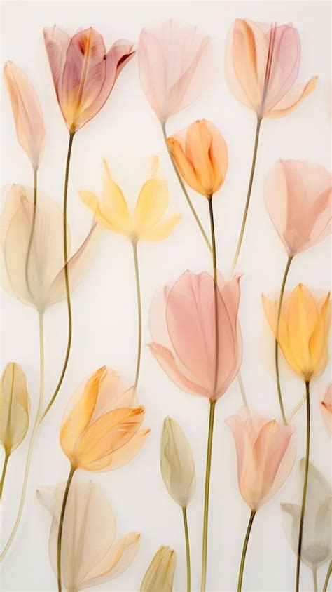 Real Pressed Tulip Flowers Petal Premium Photo Rawpixel