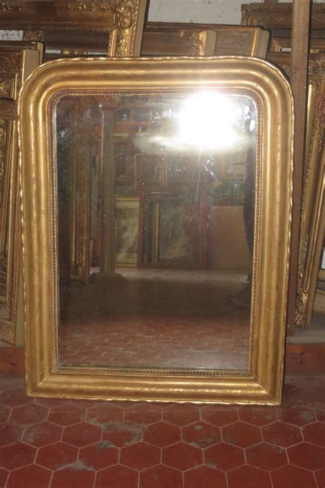 Grand Miroir Ovale En Bois Dor Poque Me Sarl Cave