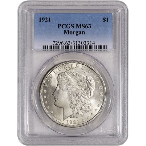 1921 US Morgan Silver Dollar 1 PCGS MS63 EBay