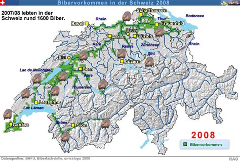 Raonline Edu Biologie Biber In Der Schweiz