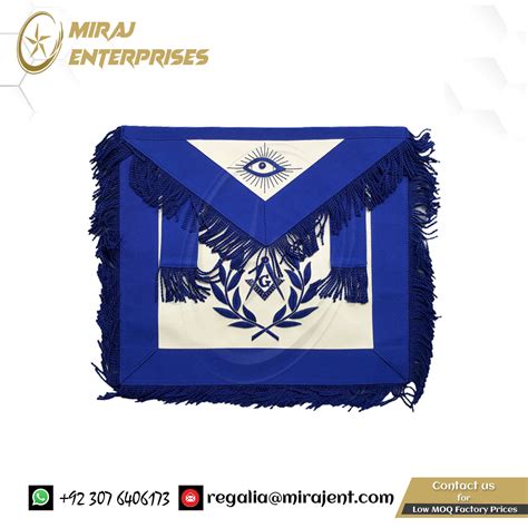 Master Mason Blue Lodge Apron Blue With Embroidery Fringe Buy