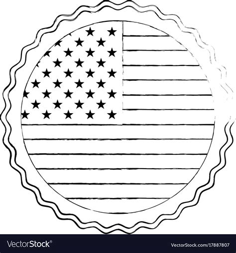 United states of america seal Royalty Free Vector Image