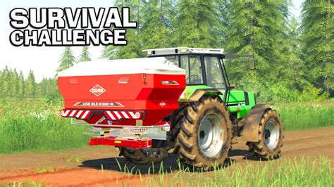 USING THE NEW SPREADER Survival Challenge No Mans Land FS19 Ep 31