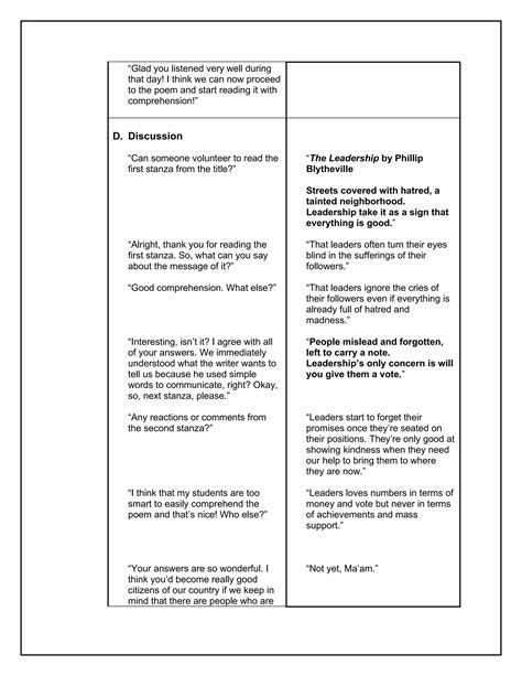 Detailed Lesson Plan With Authentic Assessment Sample Pdf