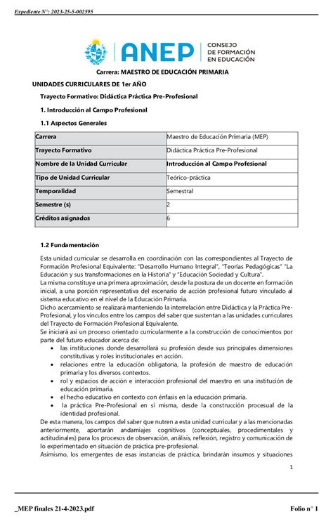 Calam O Programas De Mep Plan Aprobados Por Codicen