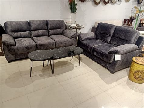 Black 5 Seater Living Room Sofa Set 3 2 At Rs 50000 Set In Dombivli