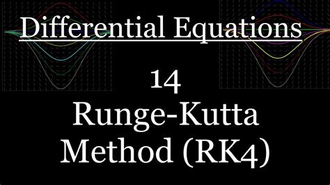 Differential Equations Runge Kutta Method Rk Youtube