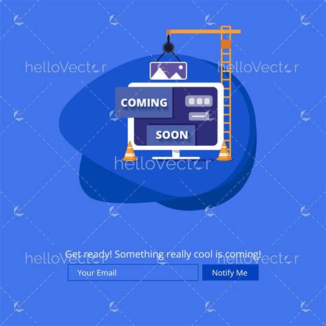 Coming soon landing page template - Download Graphics & Vectors