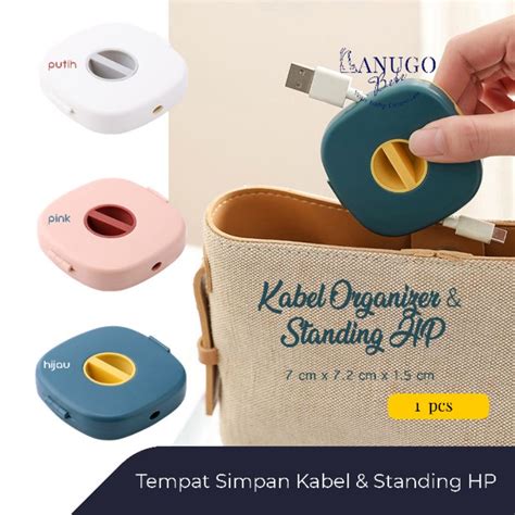 Jual Kabel Organizer Dan Standing Hp Kotak Penyimpanan Kabel Data