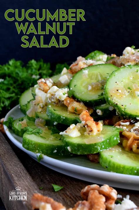 Cucumber Walnut Salad Lord Byrons Kitchen