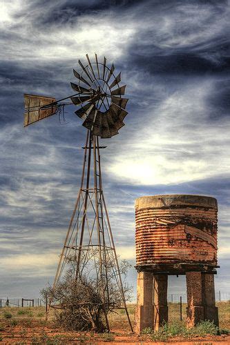 Rustic Windmill Farm Windmill Windmill Water Old Windmills