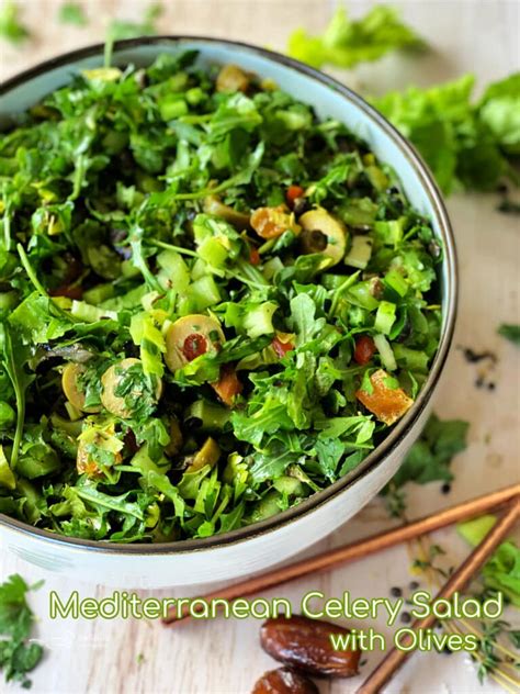 Mediterranean Celery Salad With Olives