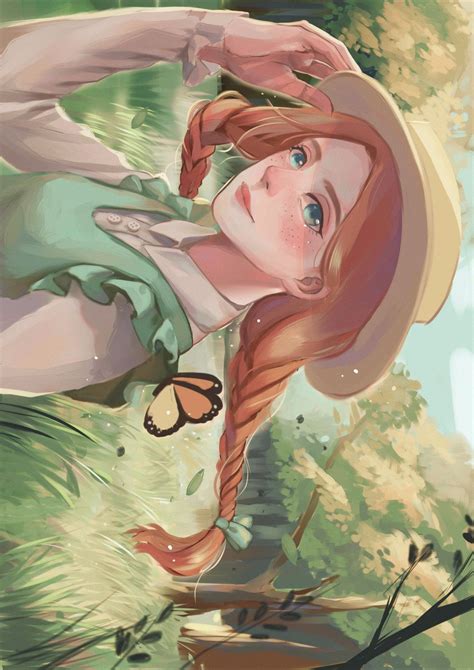 Fanart Anne From Anne With An E By Roku Nine Anime Girl Green Anne With An E Aesthetic Hat