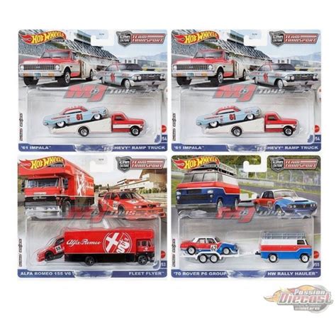 Team Transport U Case Set Of Hot Wheels Hw Flf U