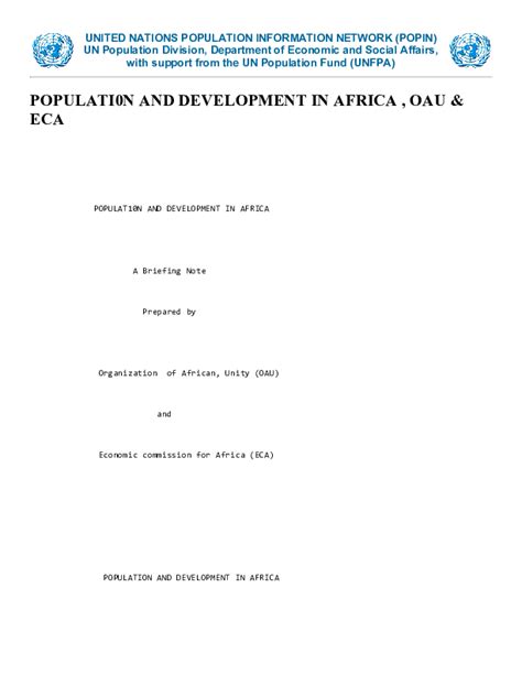 Nations By Population Of Africa