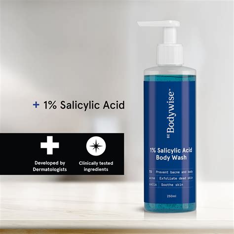 Buy Bodywise 1 Salicylic Acid Body Wash 250ml Oil Control Face Wash