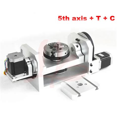 CNC 4th Axis 5th Axis Rotary Axis With Chuck Table For Cnc Milling