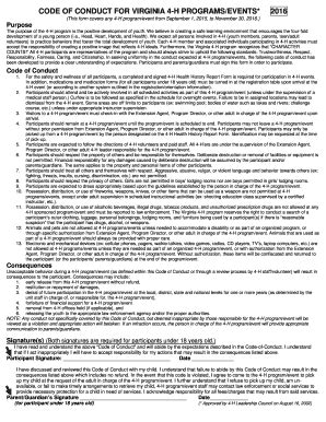 Fillable Online Code Of Conduct One Page Madison County H Frontpage