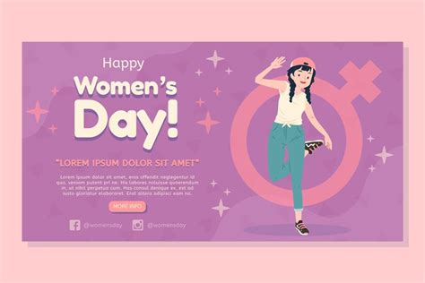 Free Vector Flat International Womens Day Social Media Post Template