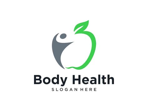 Dise O De Logotipo De Salud Corporal Natural Vector Premium