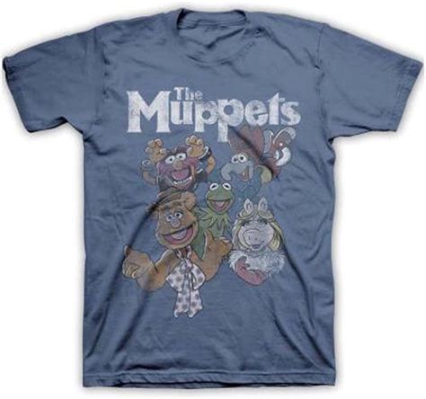 Disney Mens Muppets Since 54 Short Sleeve T Shirt Blue