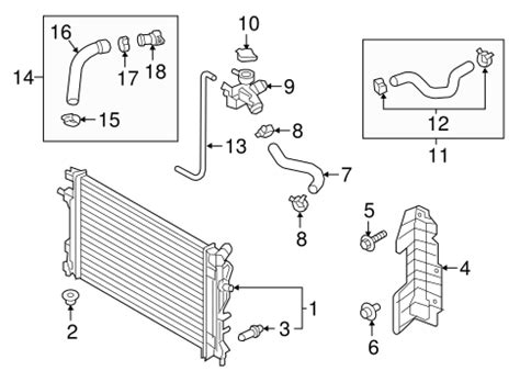 Radiator Components For 2017 Hyundai Elantra Braman Hyundai Parts