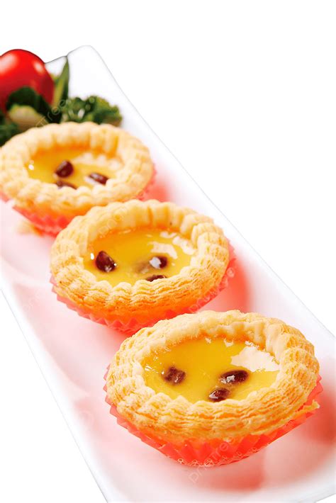 Egg Tart Png Picture Red Bean Egg Tart Dessert Baking Grilled Png Image For Free Download