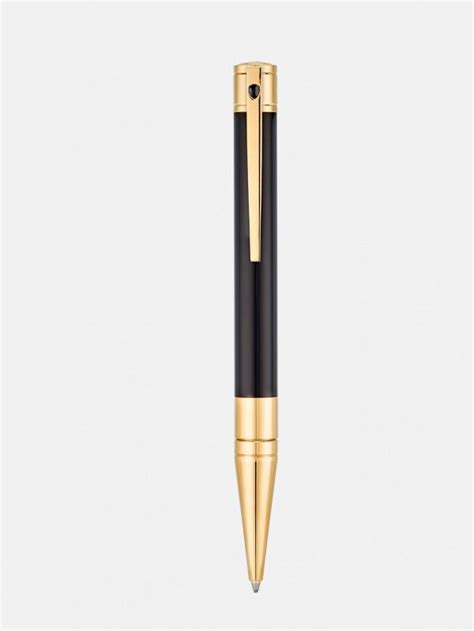 Stylo Bille D Initial Bille Noir Dore S T Dupont