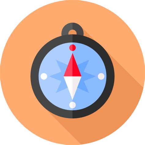 Compass Flat Circular Flat Icon