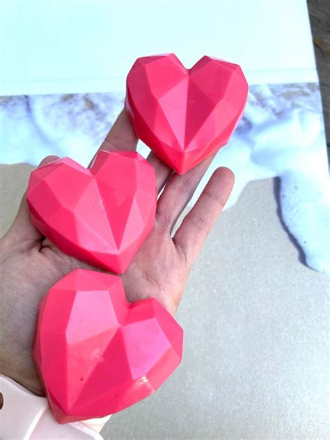 Valentines Soaps Heart Soaps Set Valentines Soap Gift Set Eucalyptus