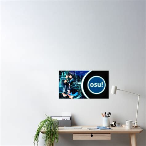 Two Sexy Anime Girls On Osu Wallpaper Poster By Kimlandsiedel Redbubble