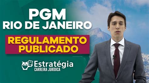 Concurso PGM RJ Regulamento Publicado Para Procurador YouTube