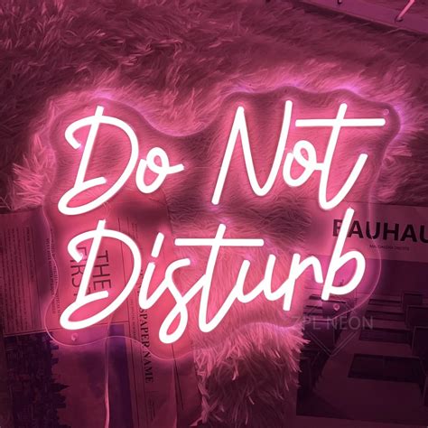 Do Not Disturb Neon Led Sign Gaming Room Decor Bedroom Office Fontdesk