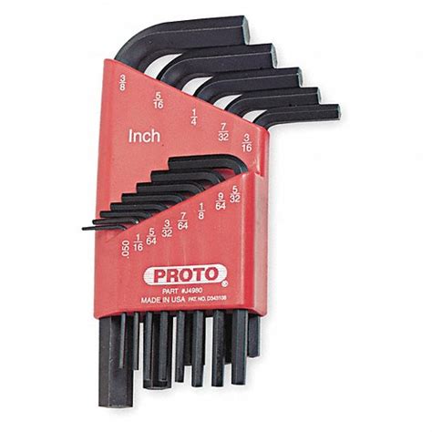 Proto Sae Short Hex Key Set 1fx44j4980 Grainger