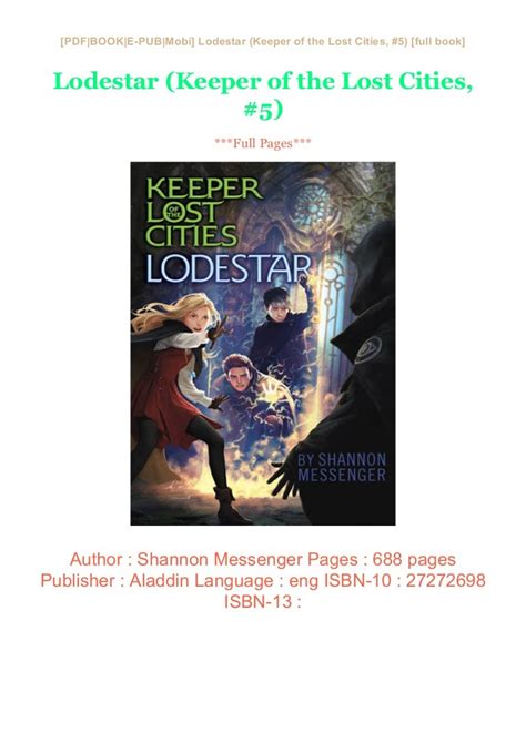 Lodestar Keeper Of The Lost Cities 5 Full Books