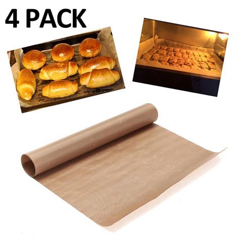 Oven Liner 4 Pack 12 X 16 Non Stick Grill Mat Copper Finish Oven Spill Guard Free Eyeglass