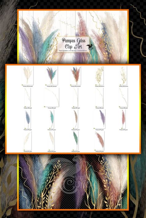 Pampas Grass Clipart Masterbundles